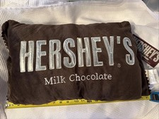 Hershey's Chocolate Bar Plush Pillow NWT Official 2010 Sweet Thang 18” X 12” Sm picture