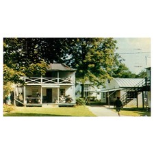 Vintage Postcard - Old Dorm & Cafeteria Camp Sychar Mount Vernon Ohio 1985 AD9 picture