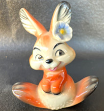 Goebel W. Germany Porcelain Rabbit Figurine Bunny with Flower 34-812 picture