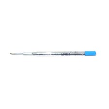 NOS* Genuine Montblanc Blue Fine Ballpoint Pen Refill F +Giant Adapter Plug picture