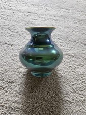 Zsolnay Hungary Green Blue Irridescent Glaze  Flower Bud Vase  picture