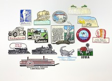 Lot of 16 Vintage Rubber Souvenir Fridge Magnets USA Travel picture