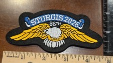 2026 Sturgis 86th Motorcycle Rally Official Eagle Wing Vest/Jacket Patch picture