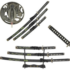 Snake Eye Tactical 3PC Red Dragon Samurai Set (Katana, Wakizashi & Tanto) picture