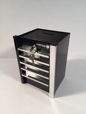 VTG Black Matco Tools Promo Toolbox Piggy Bank W 2 Keys picture