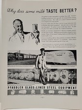 1935 Pfaudler Glass-Lined Steel Equipment Fortune Magazine Print Ad Milkman picture