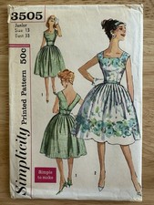 Simplicity Pattern 3505 Junior One-Piece Dress Size 13 Bust 33” Uncut FF picture
