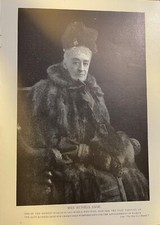 1906 Vintage Magazine Illustration Mrs. Russel Sage picture