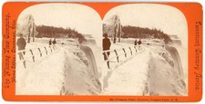 NEW YORK STEREOVIEW - Niagara Falls - Prospect Point in Winter - Whiting View Co picture