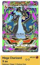 Pokemon TCG Pocket - Mega Charizard X - 2⭐ Card - English - Fast Delivery - B4b picture