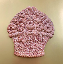 Vintage Mancer Italy Hand Painted For Domain Ceramic Flower Basket Wall Hanging picture