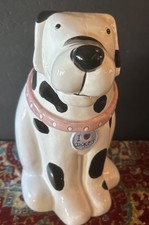 Vintage Cookie Jar Dalmatian Dog Made in Taiwan Distributed by Montgomery Ward picture