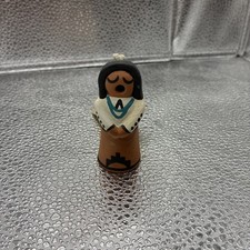 Navajo Christmas Ornament Handcrafted Ceramic Angel Artist Cheryl Tyler picture