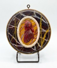 Neoclassical Faux Marble Cameo Plaque With Painted Intaglio of Josiah Wedgwood I picture