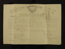 CIVIL WAR  RALEIGH NORTH CAROLINA SURRENDER UNION  OFFICER COMMISSION picture