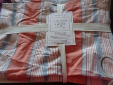 4 Williams Sonoma Capri stripe coral orange  placemats New picture