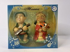 Chiefly Co Hawaii Hula Dancer Ukulele Salt Pepper Shakers Original Box T6244 picture