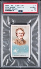 1924 J. MILLHOFF & CO. MEN OF GENIUS #14 PROF. ALBERT EINSTEIN PSA 4.5 picture