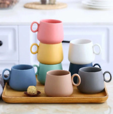 Cute Aesthetic Solid Color Ceramic Teacup/ Coffee Cup/ Mug picture