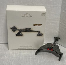 2009 Hallmark Keepsake Star Trek Klingon Battle Cruiser Magic Ornament Lights picture