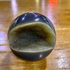 520G Natural Open Smile Agate Amethyst Sphere Healing Wealth Collectible Cryst picture