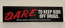 Vtg Bumper Sticker D.A.R.E. DARE To Keep Kids Off Drugs.  1980s picture