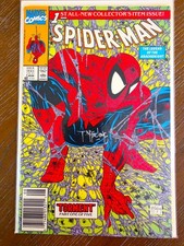 SPIDER-MAN #1 NEWSSTAND EDITION MINT SIGNED BY TODD MCFARLANE picture