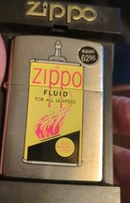 Zippo Fluid Fuel Oil Can Metal Chrome Silver Lighter, 2008, Special edition NEW picture