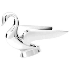 Chrome Deluxe Classic Wonderwing Swan Hood Ornament For Peterbilt Kenworth picture