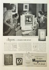 1951 Magnavox 17 Inch Television Vintage Ad showpiece inside and out picture