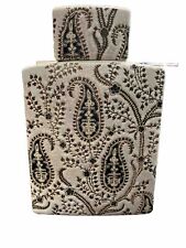 3R Studios Brown Floral Transferware Stoneware Ginger Jar with Lid picture