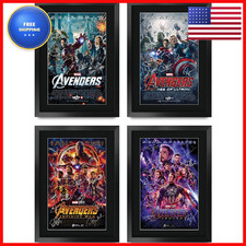 Hwc Trading Avengers All 4 Collection 16 X 12 Inch Gifts Printed Poster Signed picture