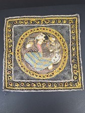 Antique Burmese 3D Kalaga Hand Beaded Embroidered Metallic Thread Tapestry picture