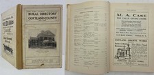 1917 antique CORTLAND COUNTY ny RURAL BUSINESS DIRECTORY farmers ADS genealogy picture