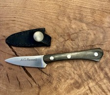 Vintage A.G. Russell Woodswalker Fixed Blade Hunting Knife w/ Sheath - Japan picture