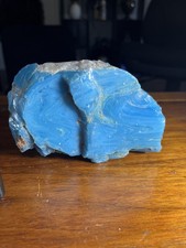 Blue Slag Glass Milky Jewelry Grade Specimen 1.5 lb. Raw Natural High Quality picture