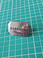 Vtg Marksman Silver Tone Lapel Pin picture