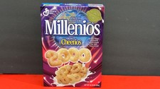 General Mills Millenios FULL Cereal Box From-1999 picture