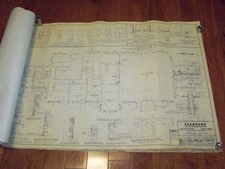 Vintage Blueprints Columbia, SC railroad station Train Station 1966 Set of 10 picture