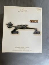 HALLMARK KEEPSAKE Ornament STAR TREK Klingon Battle Cruiser MAGIC-FEATURES LIGHT picture