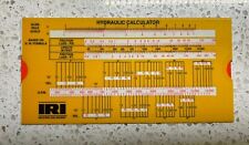 Vintage Industrial Risk Insurers Hydraulic Calculator Slide Chart picture