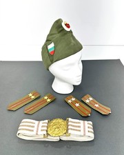 Bulgarian Peoples Army BPA Officer Uniform Kit Hat Belt Shoulder Boards Cold War picture