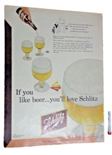 Vintage Print Ad -1952 for Schlitz Beer and Campbell's Soup picture