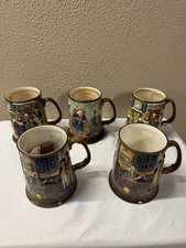 John Beswick Royal Doulton A Christmas Carol Limited Edition 5 Relief Tankards picture