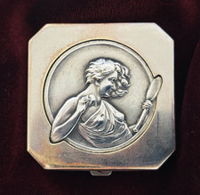 Vintage French Face Powder Compact - C1925 picture