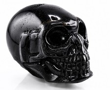 Carved Philippine Tektite of Alien Skull – 194 grams. Meteorite Impact, Bicolite picture