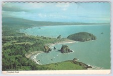California Trinidad Head Humboldt County Aerial View Continental Postcard picture