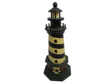 The Heritage Mint Ltd Collectibles Wooden Lighthouse 12.5 inches tall picture