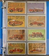 1953 Bowman Firefighters Complete Set 1-64 - NM+ Condition in Binder picture