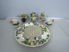 1996 Popular Imports Christmas Cute Bear Mini Tea Set picture